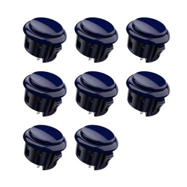 Imagem de MAYFLASH 8 pcs MFBK-30 Push Button 30mm – for MAYFLASH F300 F500 F700 Arcade Jamma Video Game & Arcade Joystick Games Console (Blue)