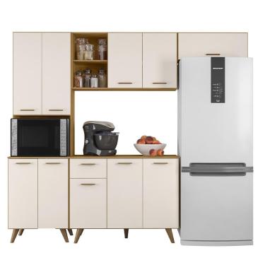 Imagem de Kit de Cozinha Armario com Balcão Olinda 10 Portas 1 Gaveta