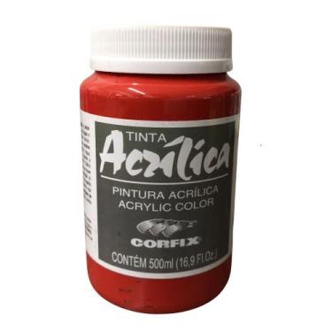 Imagem de Tinta Acrílica Corfix 500ml G1 Escolha A Cor , LACA GERâNIO