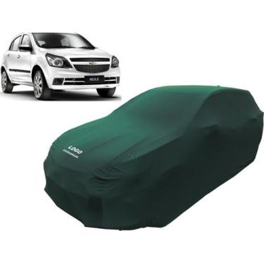 Imagem de Capa Para Cobrir Carro Chevrolet Agile Tecido Helanca - Mz, Verde