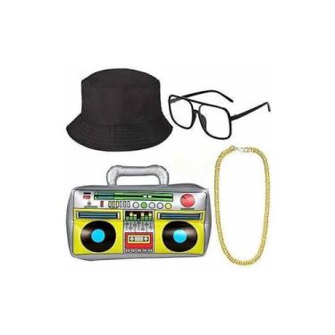 Imagem de Kit De Fantasia De Hip Hop Anos 80/90 Para Cosplay De Festa Temática (