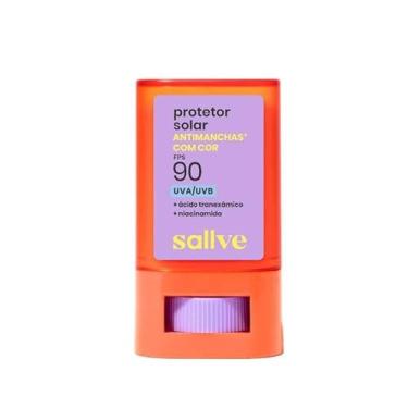 Imagem de Sallve Protetor Solar Bastão Antimachas FPS 90 com Cor 1-15g