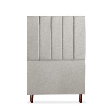 Imagem de Cabeceira Estofada Cama Box Solteiro Carla 110cm Linho - D A DECOR, CI