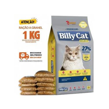 Imagem de Ração Para Gato Billy Cat Select Gatos Adultos Peixe 1 KG Granel