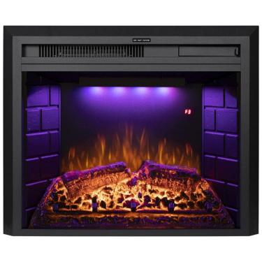 Imagem de Lareira Elétrica de Embutir A62x83L com Proteção contra Superaquecimento e Chamas Ajustavel, 110V 1500W, Benrocks, Preta