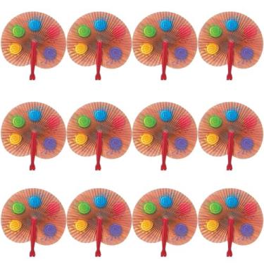 Imagem de Fun Express - Fãs dobráveis de festa de artista para aniversário - Artigos de festa - Lembranças - Fãs - Aniversário - 12 peças