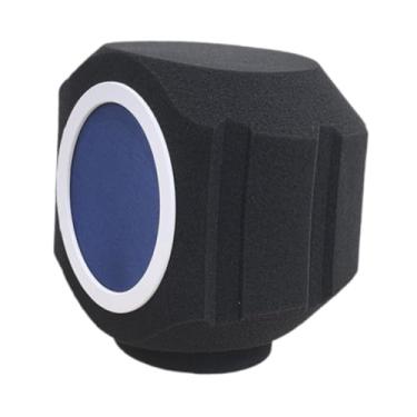 Imagem de Kokiya Microfone à Prova de Som Esponja Filtro de Reflexão Absorvente de Som Filtro Acústico Conveniente para Cabine Vocal Estúdio Ao Vivo Interior Ao Ar, Azul