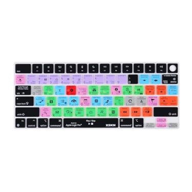 Imagem de XSKN Capa de teclado Logic Pro Shortcuts US Layout para Apple M1 M2 M3 Chip MacBook Air 34.5 cm 38.9 cm com Touch ID para MacBook Pro 36.1 cm 41.1 cm com Touch ID