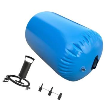 Imagem de oshhni Equipamento de treinamento de tambor de ginástica de rolo de bomba de ar volta instrutor de mola inflável tambor de queda para fitness, 0.6m X 0.8m