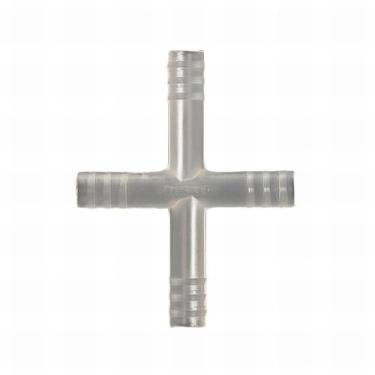 Imagem de Kartell 222935 Conector de tubulação de polipropileno de 4 vias, ID de tubulação de 6 mm (pacote com 20)