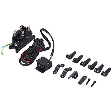 Imagem de Interruptor do Contator do relé Solenóide do Guincho 250A, Kit de Suporte, 12V, 3500-4500LBS, Liga ABS, Reboque de Barco ATV UTV, Terminal M8, KFi Ramsey,