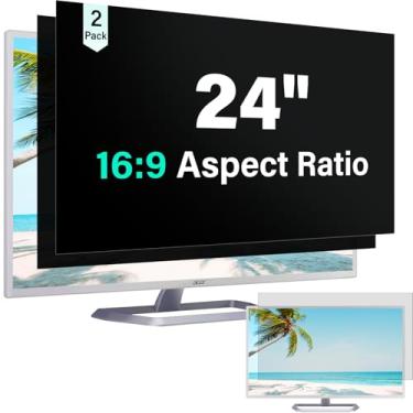 Imagem de Mao Yeye Monitor de computador de 24 polegadas, proporção 16:9, pacote com 2 (2)