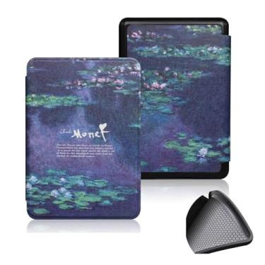 Imagem de GUKSRASO Capa para 7" Kindle Paperwhite 12th Gen 2024 e Kindle Colorsoft Signature Edition, PU e TPU Soft Traseiro Tampa Protetora para com Despertar/sono Automático