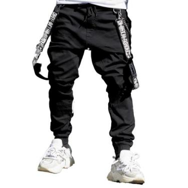 Imagem de Calça Jogger Unissex com Acessórios mais Corrente e suspensórios quali