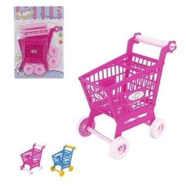 Imagem de Carrinho De Supermercado Infantil Colors Super Mercadinho We - Wellmix