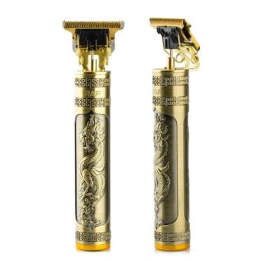 Imagem de Maquininha Dragon Retro Ultra Afiado Barba Profissional Gold - RECARRE