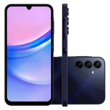 Imagem de Smartphones Samsung Galaxy A15 Tela 6,5 Câmera Tripla 50MP Selfie 13MP Android 14