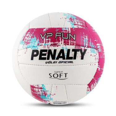 Imagem de Bola Vôlei Penalty VP Fun XXI 2025, Branco, Rosa