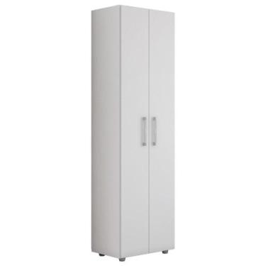 Imagem de Armário Multiuso 2 Portas 4 Prateleiras Beatriz Branco - AJL Móveis, B