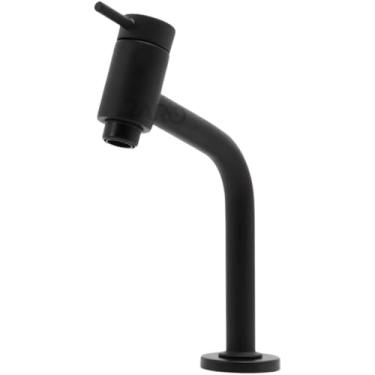 Imagem de Raro - Torneira Lavatório Baixa Preto 45° Link Redondo