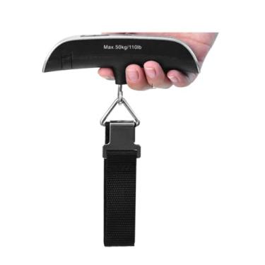 Imagem de LKMM Balança portátil de transporte, balança eletrônica de gancho, mini balança eletrônica, balança de pesca, balança de vegetais, balança luminosa de bagagem de alta precisão