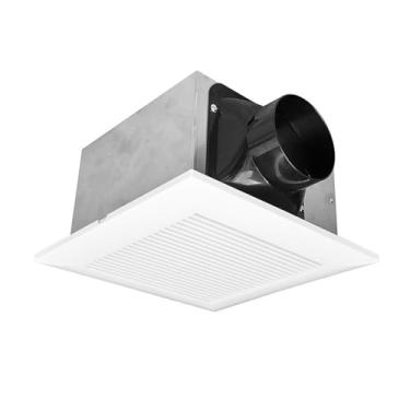 Imagem de LICONG-2020 Ventilador de teto Exaustor de teto Ventilador de duto de teto Ventilador de aço inoxidável Corpo de metal cozinha Banheiro Exaustor de baixo ruído com válvula de retenção Ventilador de