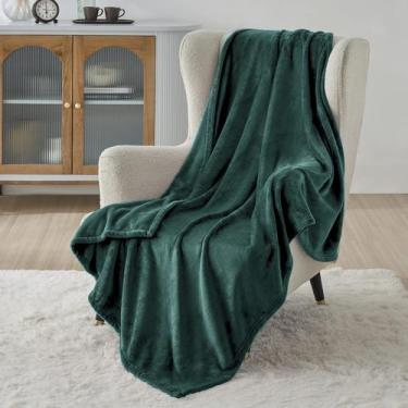 Imagem de Cobertor de Lã Bedsure Verde Esmeralda - Tamanho Duplo (150x200cm)