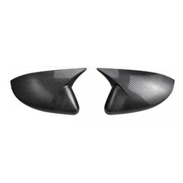 Imagem de Tampa de espelho retrovisor de porta de carro para Land Rover Evoque 2012-2022, ABS estilo fibra de carbono tampas de espelho lateral de substituição de tampas de proteção de espelho retrovisor