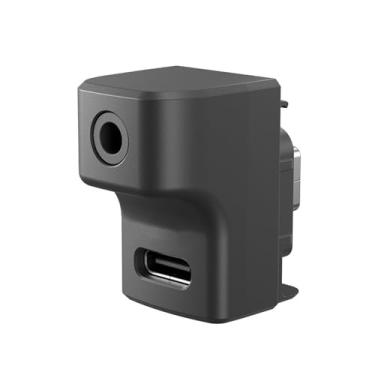 Imagem de CHICHIYANG Adaptador de áudio para câmera adaptador de microfone externo tipo C e 3,5 mm, adequado para câmera de ação Insta 360 Ace/Ace Pro