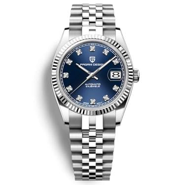 Imagem de RollsTimi Pagani Design PD1645 Relógio masculino automático de 42 mm, movimento automático japonês, resistente à água, aço inoxidável, espelho de safira, relógio esportivo de negócios., Pedras