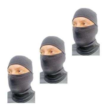 Imagem de Kit 3  Touca Ninja Toca Balaclava Térmica Resistente Mascara Motoqueir