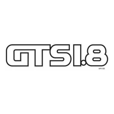 Imagem de desivo Emblema Gts 1.8 Traseira Gol 1987/1990 Preto - Resitank