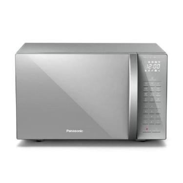 Imagem de Micro-ondas Panasonic de Bancada com Tecnologia Dupla Refeição, Inox, 