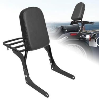Imagem de Aufer Suporte de encosto e bagagens destacável Sissy Bar com almofada de encosto adequado para CA250 Rebel 250 CMX250 todos os anos