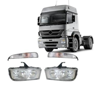 Imagem de Kit Farol Principal E Pisca Mercedes Benz Mb Axor - EDN, Direito, Lant
