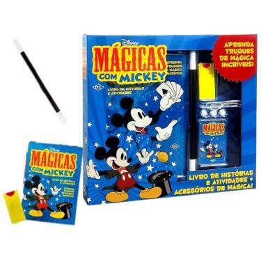 Imagem de Livro De Mágicas Mickey + Acessórios Para Truques Infantis