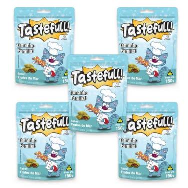 Imagem de Hana Tastefull Para Gatos Frutos Do Mar 150g Kit 5 Un
