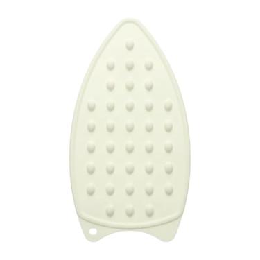 Imagem de HARFINGTON Almofada de descanso de ferro de silicone, tapete multiuso, resistente a quente, placa de descanso de ferro para tábua de engomar, tapete compacto a vapor resistente ao calor quente, creme