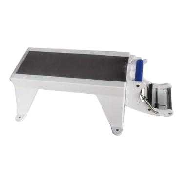 Imagem de MERIGLARE Corte de fita de fita de fita de embalagem 33.6x19x10cm compacto construído em um espaço de lâmina serrilhado economizando para remessa, acessórios de, Branco