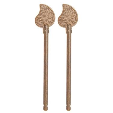 Imagem de 2 Pinos de Travamento de Bloqueio, Parafusos Chineses Parafusos de Trava da Porta de Latão Pino de Travamento, Tecla do Gabinete da Forma de 11 Cm para Trava Antiga Com Trava de