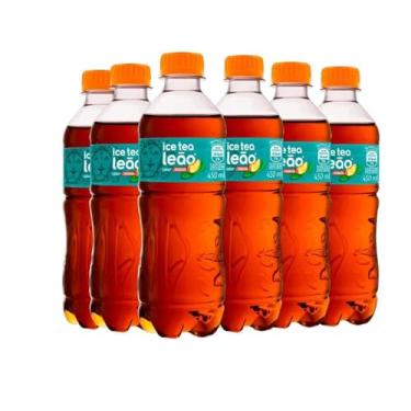 Imagem de 6x Chá Ice Tea Leão Sabor Pêssego 450ml