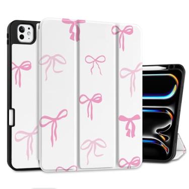 Imagem de DONGKE Capa para iPad Pro 33.0 cm M4 2024 - [Suporte de lápis integrado suporta Pencil Pro e Pencil USB-C] Capa traseira ultrafina de TPU macio com suporte de três dobras, suporta despertar/hibernar