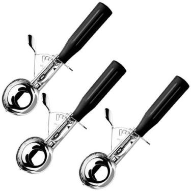 Imagem de Conjunto 3 Colheres Sorvete Pegadores com Extrator Verona Brinox Sorve
