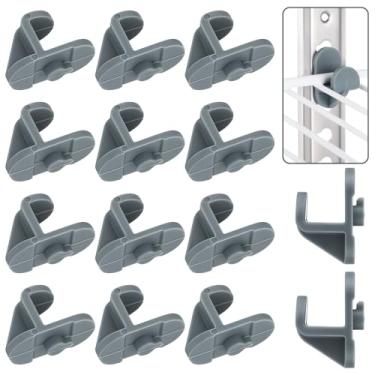 Imagem de Cinnvoice 16 peças de clipes de prateleira de geladeira para freezer, clipes de prateleira de substituição de plástico para freezer, suporte de prateleira para refrigeradores de cozinha comercial