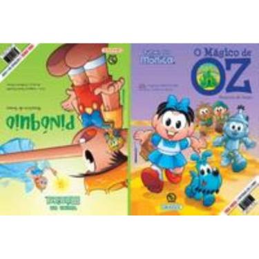 Imagem de 2 Histórias em 1 Livro - Turma da Monica - Magico de Oz e Pinoquio