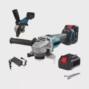 Imagem de Esmerilhadeira Lixadeira 100 Mm Com Bateria Recarregável 48v