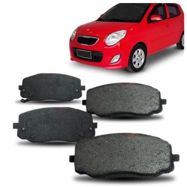 Imagem de Jogo de Pastilha de Freio Dianteira Picanto 1.0 1.1 Syl 2373 - METALSY