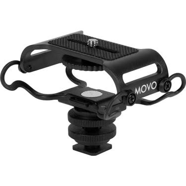 Imagem de Microfone e gravador portátil Shock Mount Movo SMM5-B
