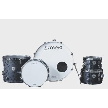 Imagem de Bateria zowag Z4 mrocks Shell Pack 4 Pcs Birch Wood 22 Black Saquare