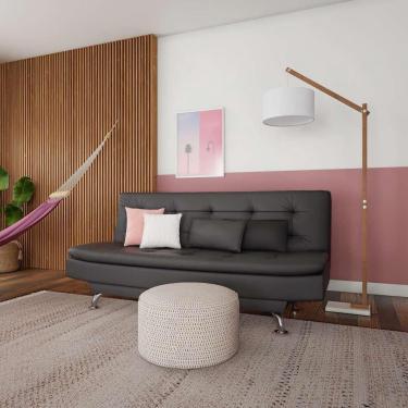 Imagem de Sofá-Cama 3 Lugares Casal Premium We Can Do It Preto